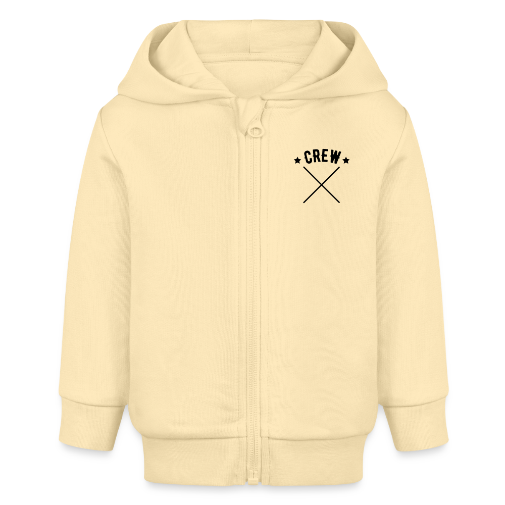 Baby Bio Hoodie mit Reißverschluss - Creme