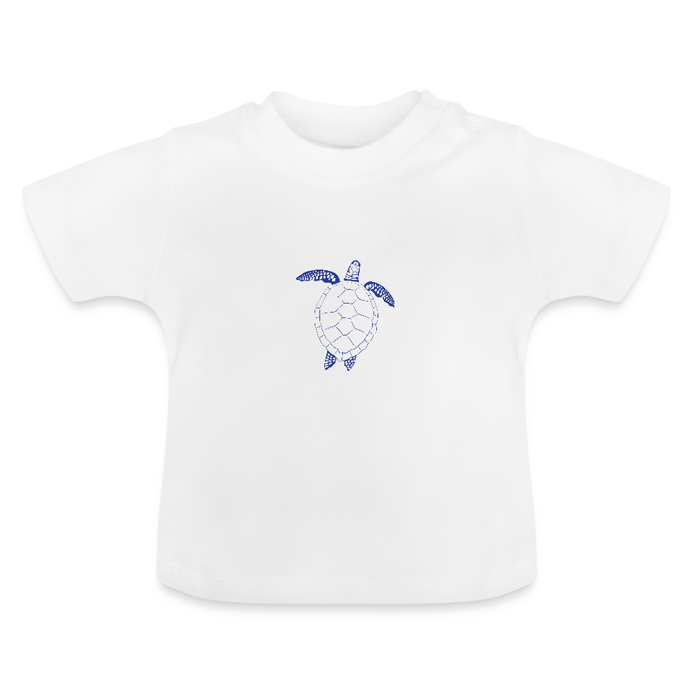 Baby T-Shirt Schildkröte - Weiß