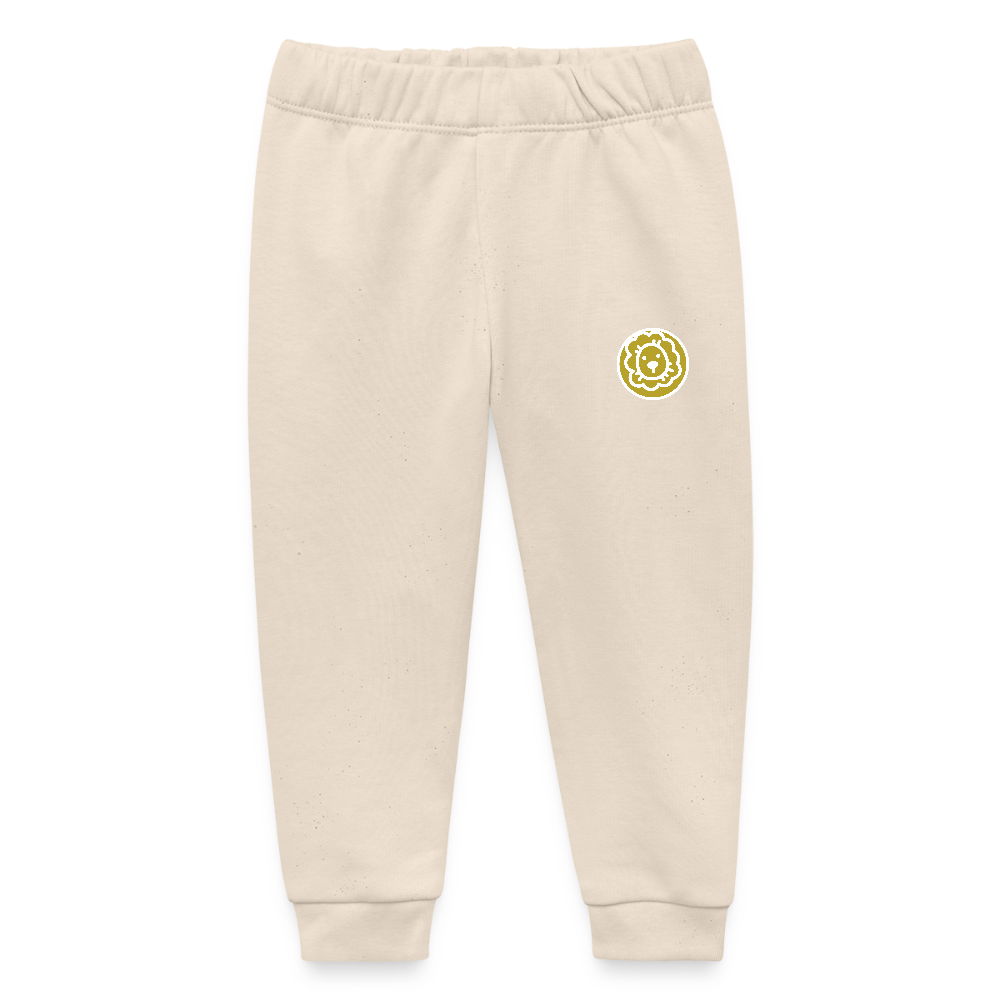 Baby Bio-Jogginghose Sternzeichen Löwe 01 - Weißgrau