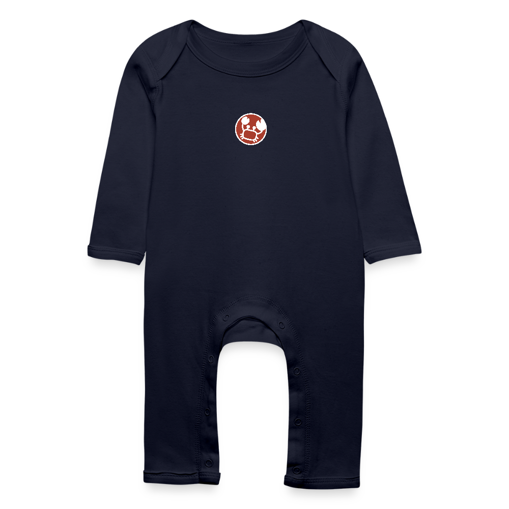Baby Bio Strampler Sternzeichen Krebs 01 - Navy