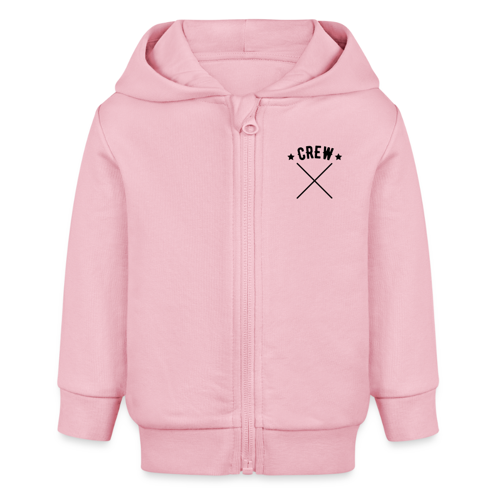 Baby Bio Hoodie mit Reißverschluss - Hellrosa