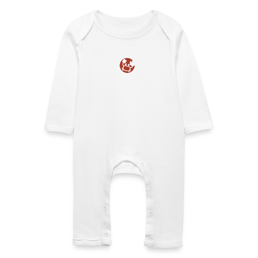 Baby Bio Strampler Sternzeichen Krebs 01 - Weiß