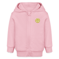 Baby Bio Hoodie mit Reißverschluss Löwe - Hellrosa