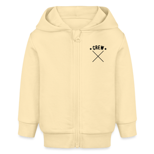 Baby Bio Hoodie mit Reißverschluss - Creme