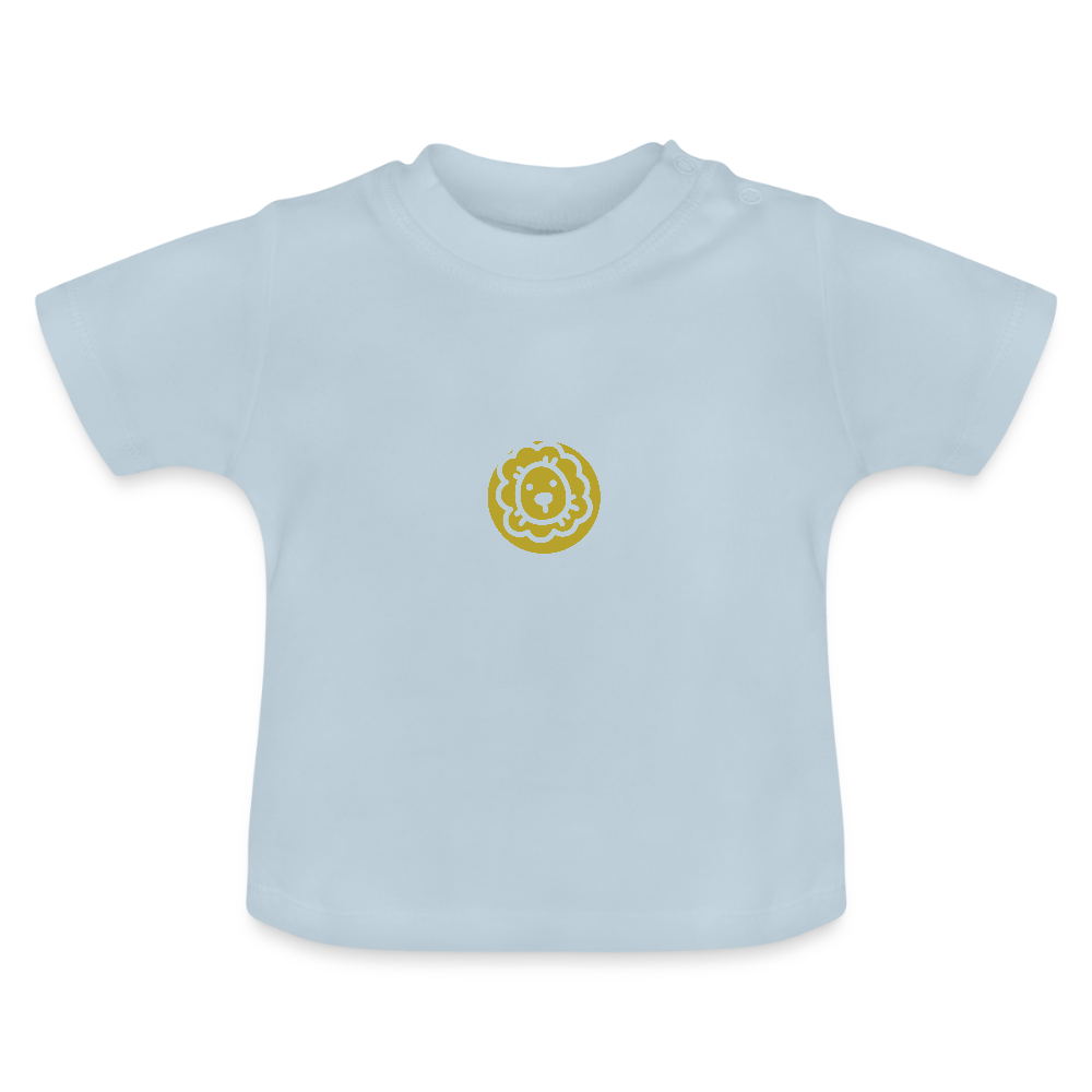 Baby T-Shirt Sternzeichen Löwe - Hellblau