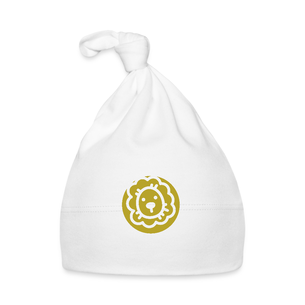 Baby Mütze Löwe Logo - Weiß