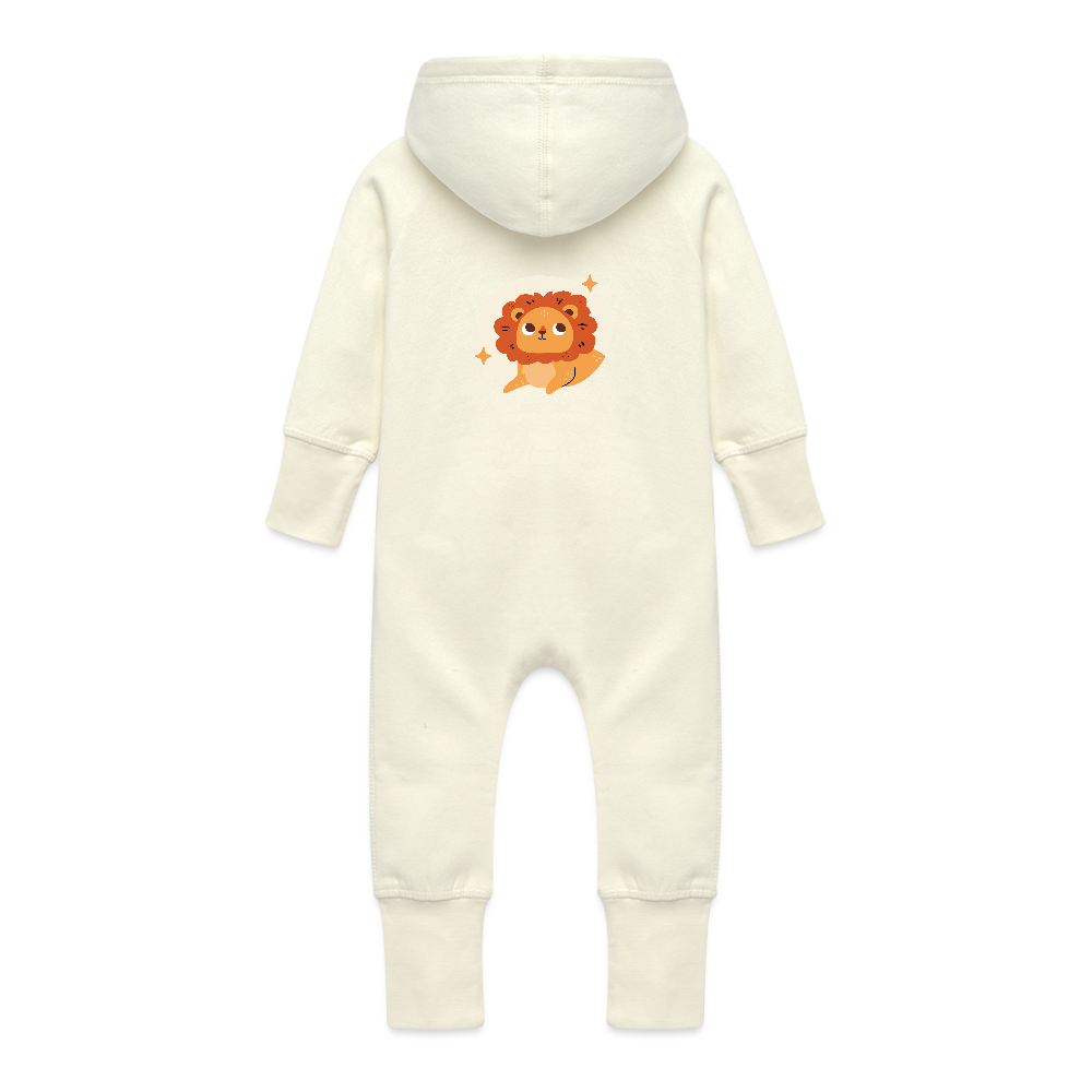 Baby Bio Sweat Overall mit Kapuze Löwe - Vanille-Milchshake