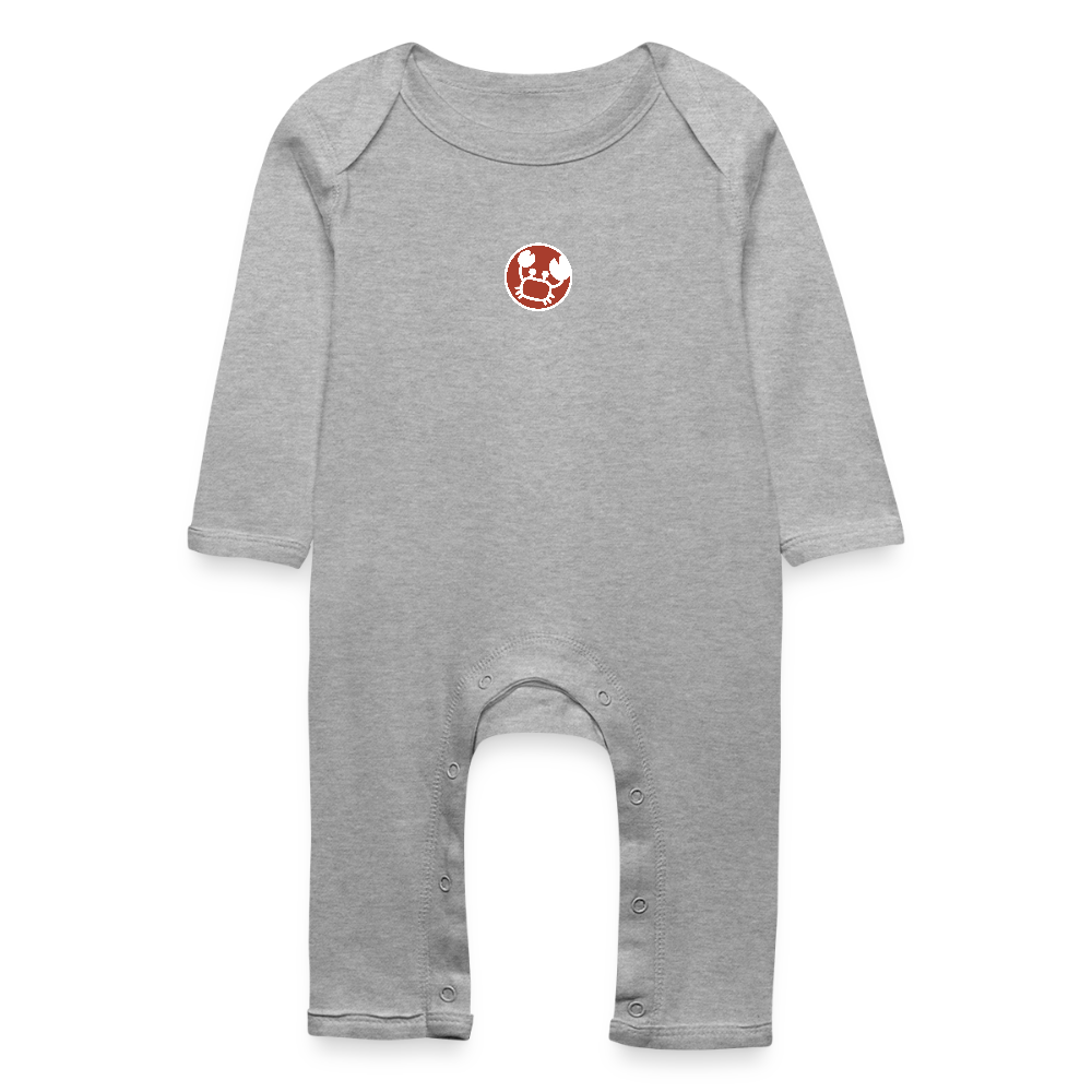Baby Bio Strampler Sternzeichen Krebs 01 - Grau meliert