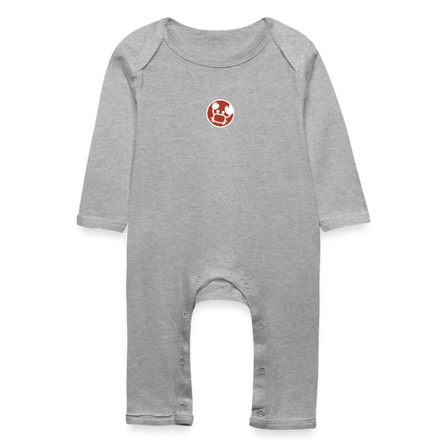 Baby Bio Strampler Sternzeichen Krebs 01 - Grau meliert