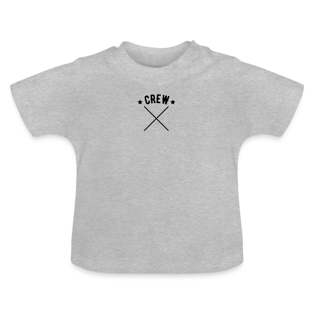Baby T-Shirt CREW - Grau meliert