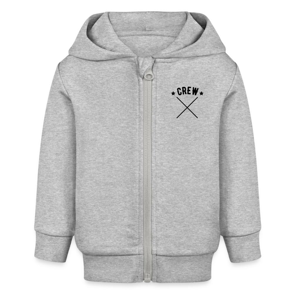 Baby Bio Hoodie mit Reißverschluss - Grau meliert