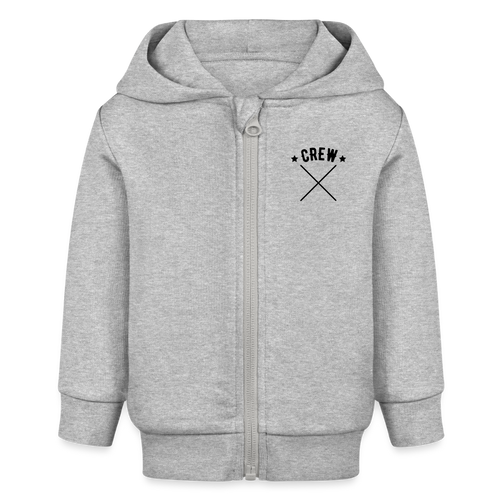 Baby Bio Hoodie mit Reißverschluss - Grau meliert