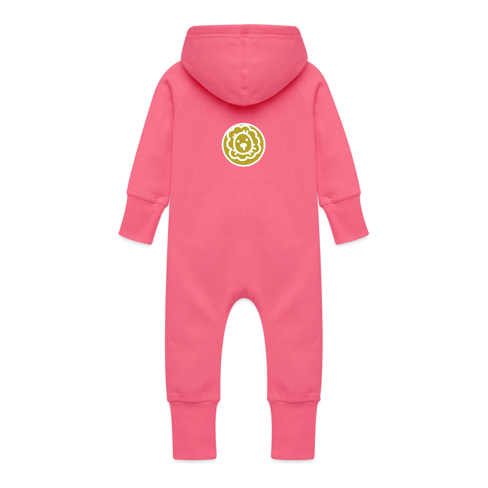 Baby Bio Sweat Overall mit Kapuze - Fuchsia
