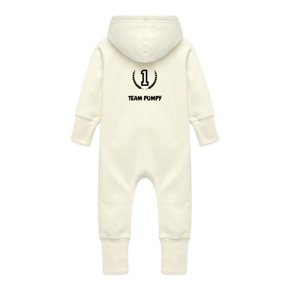Baby Bio Sweat Overall mit Kapuze Team Pumpy - Vanille-Milchshake