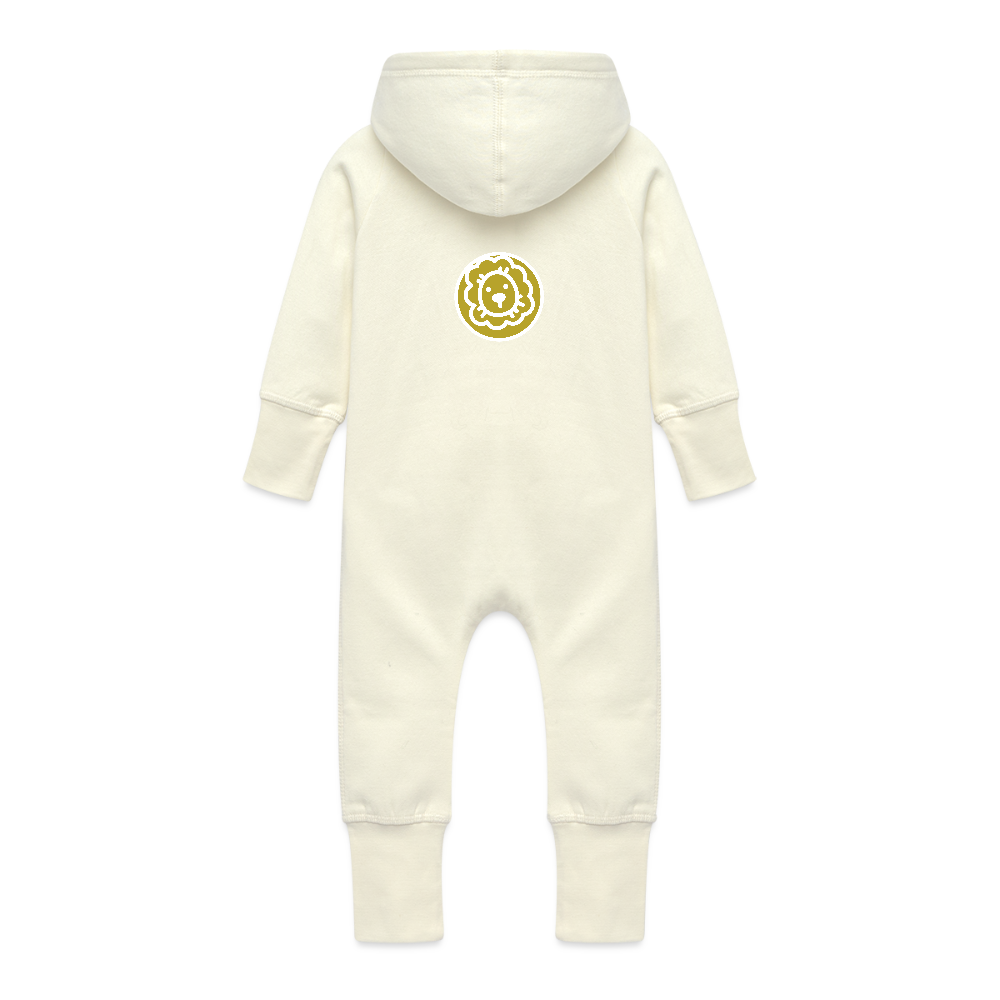 Baby Bio Sweat Overall mit Kapuze - Vanille-Milchshake