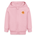 Baby Bio Hoodie mit Reißverschluss Löwe 02 - Hellrosa