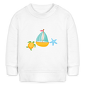 Bio-Sweatshirt Segelboot - Weiß
