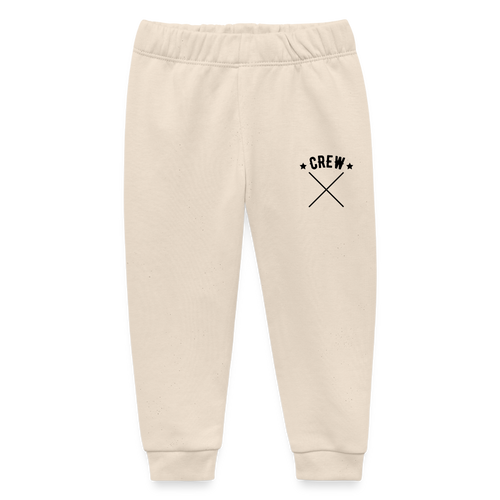 Baby Bio-Jogginghose CREW - Weißgrau