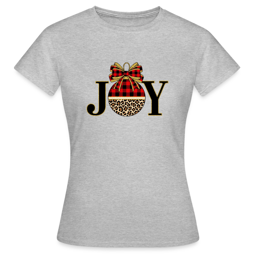 Frauen T-Shirt Crew Neck JOY - Grau meliert