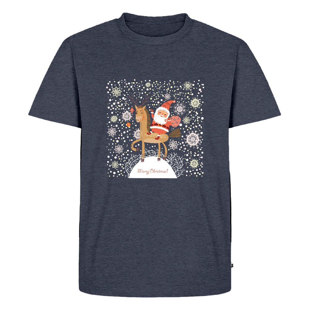 Männer Premium T-Shirt Merry Christmas - Jeansblau 