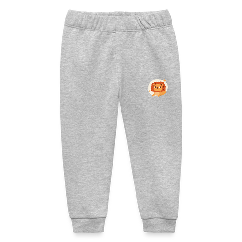 Baby Bio-Jogginghose Sternzeichen Löwe 02 - Grau meliert