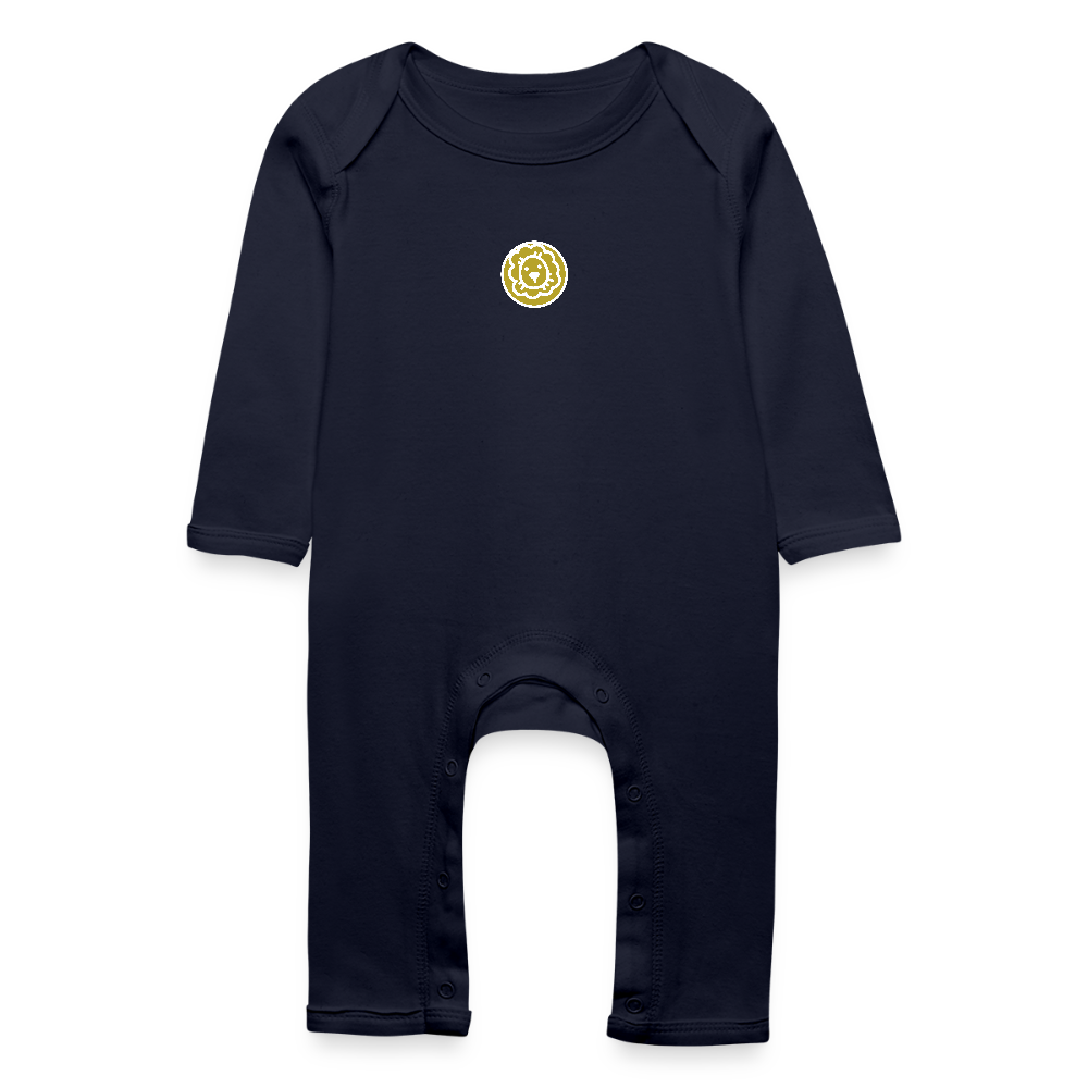 Baby Bio Strampler Sternzeichen Löwe - Navy