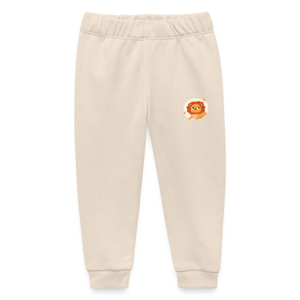 Baby Bio-Jogginghose Sternzeichen Löwe 02 - Weißgrau