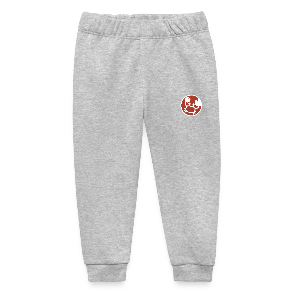 Baby Bio-Jogginghose Sternzeichen Krebs 01 - Grau meliert