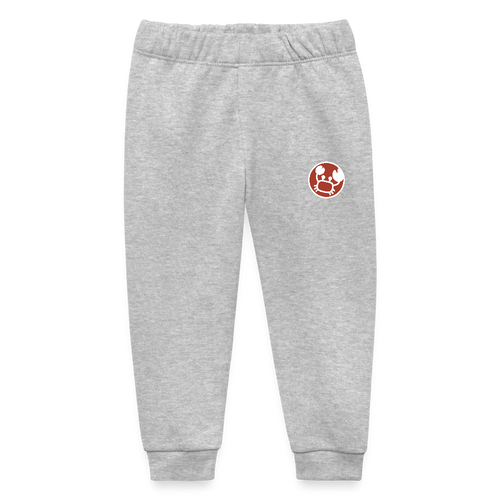 Baby Bio-Jogginghose Sternzeichen Krebs 01 - Grau meliert