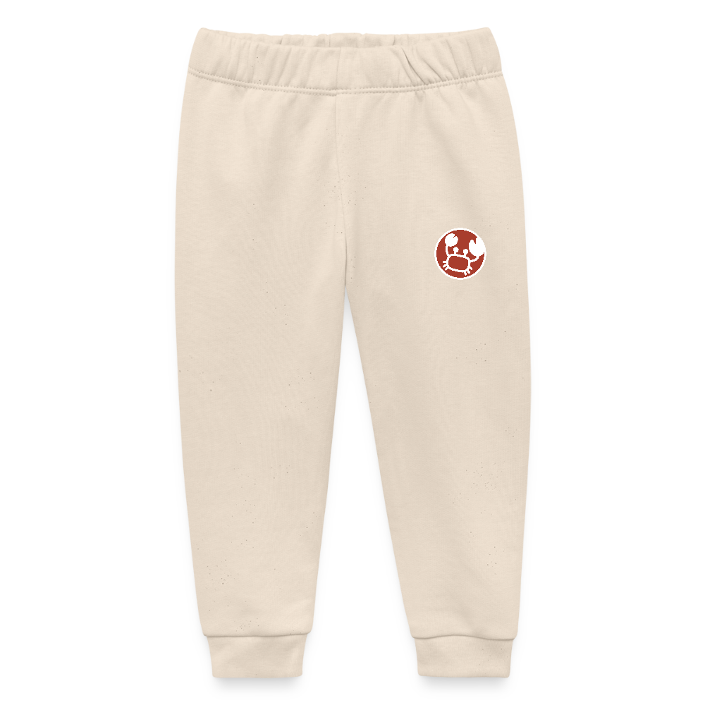 Baby Bio-Jogginghose Sternzeichen Krebs 01 - Weißgrau