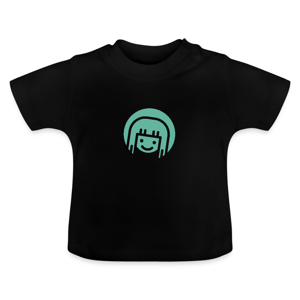 Baby T-Shirt Sternzeichen Jungfrau - Schwarz