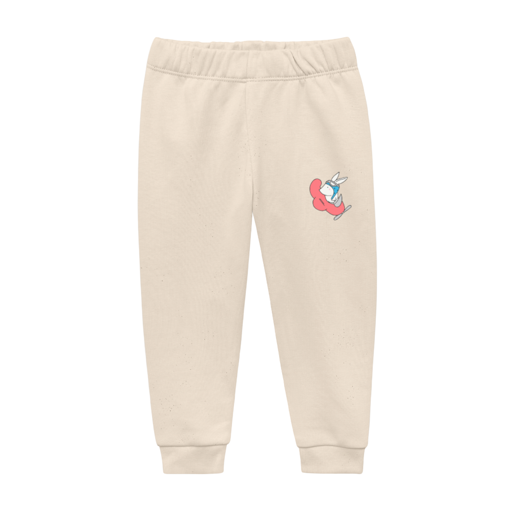 Baby Bio-Jogginghose Rabitt - Weißgrau