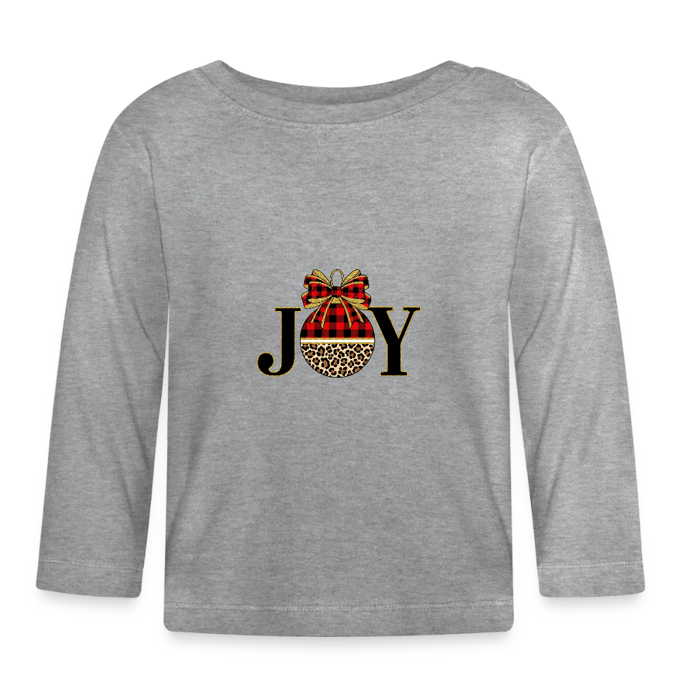 Baby Langarmshirt JOY - Grau meliert