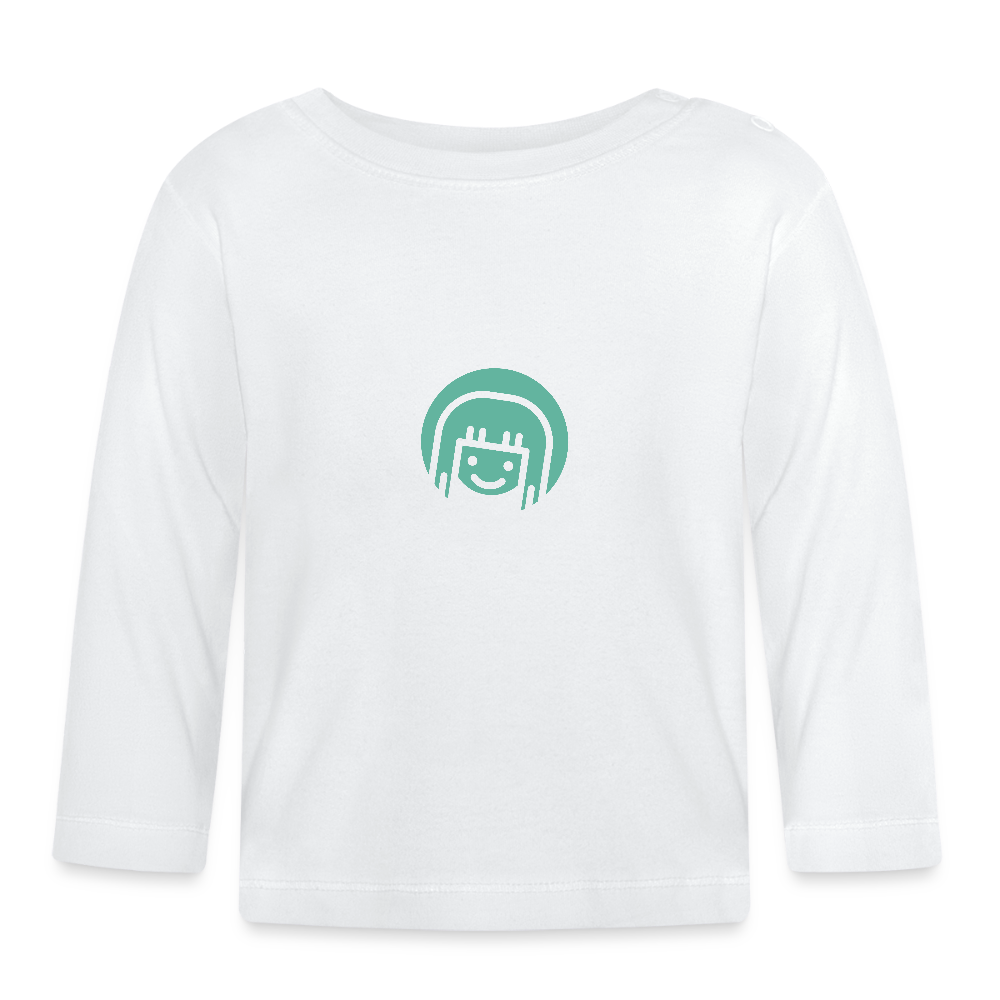 Baby Langarmshirt Sternzeichen Jungfrau - Weiß