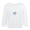 Baby Langarmshirt - Weiß - Seestern