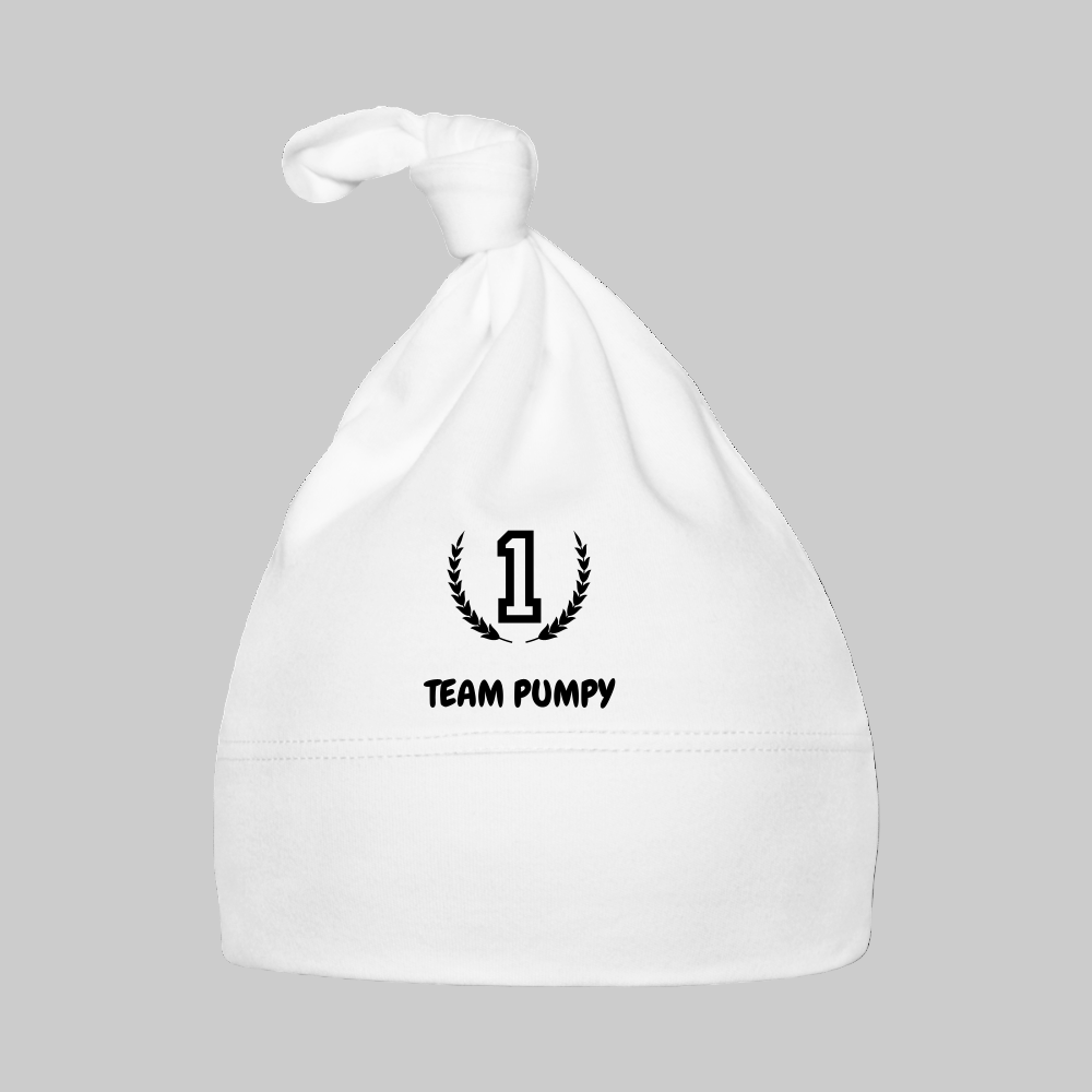 Baby Mütze Team Pumpy No. 1 - Weiß
