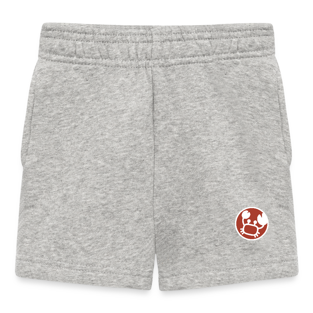 Baby Shorts - Sternzeichen Krebs 01a - Grau meliert