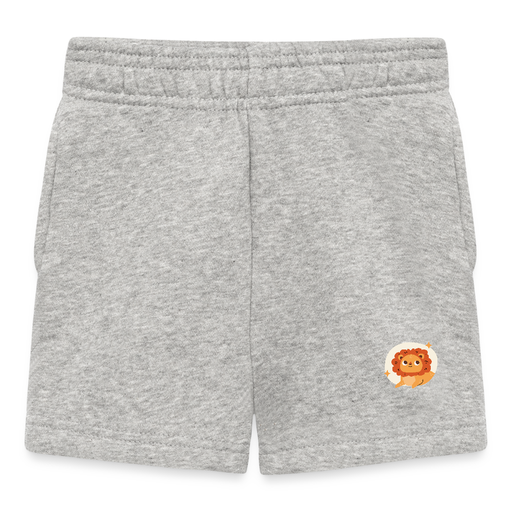 Baby Shorts - Sternzeichen Löwe 01a - Grau meliert