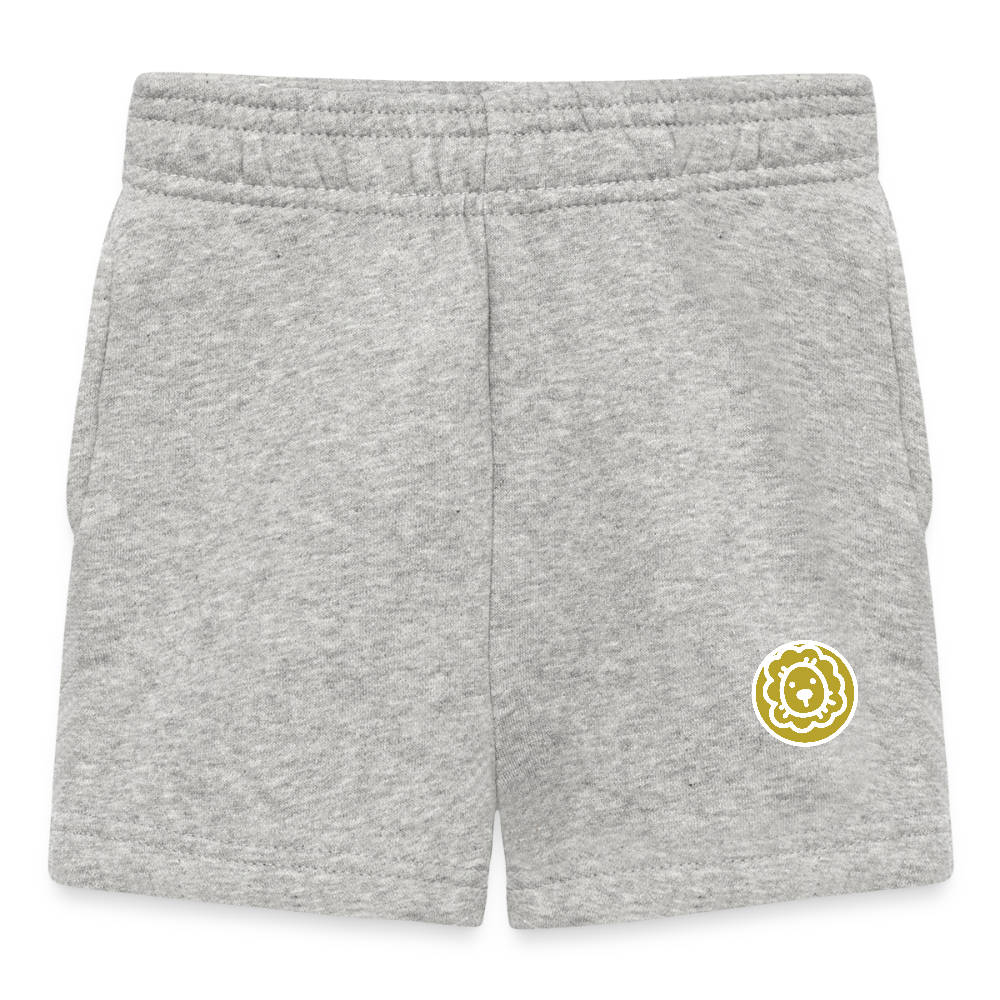 Baby Shorts - Sternzeichen Löwe 02a - Grau meliert