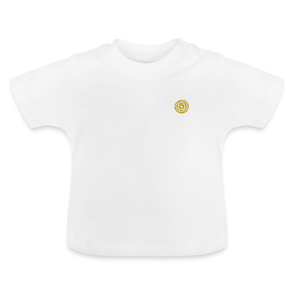 Baby T-Shirt Logo Sternzeichen Löwe - Weiß