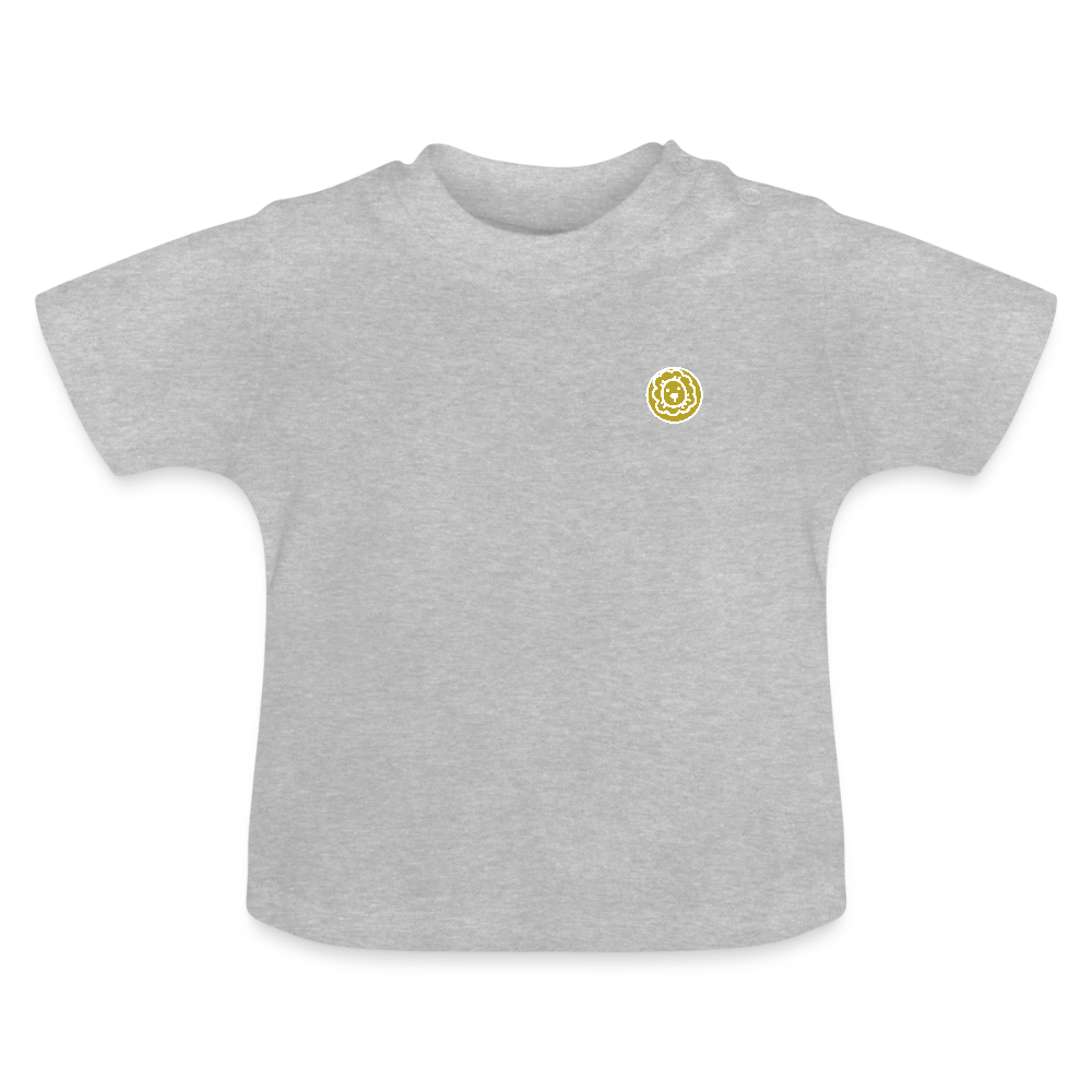 Baby T-Shirt Logo Sternzeichen Löwe - Grau meliert