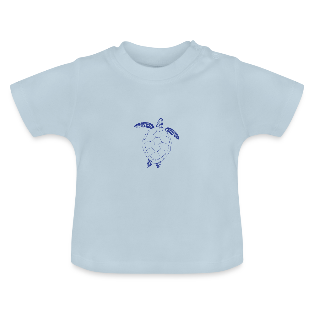 Baby T-Shirt Schildkröte - Hellblau