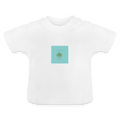 Baby T-Shirt St. Tropez Beachclub türkis - Weiß