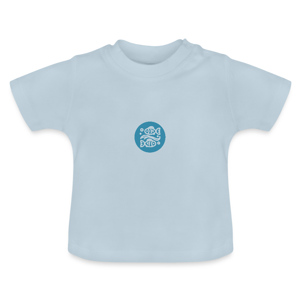 Baby T-Shirt Sternzeichen Fisch - Hellblau