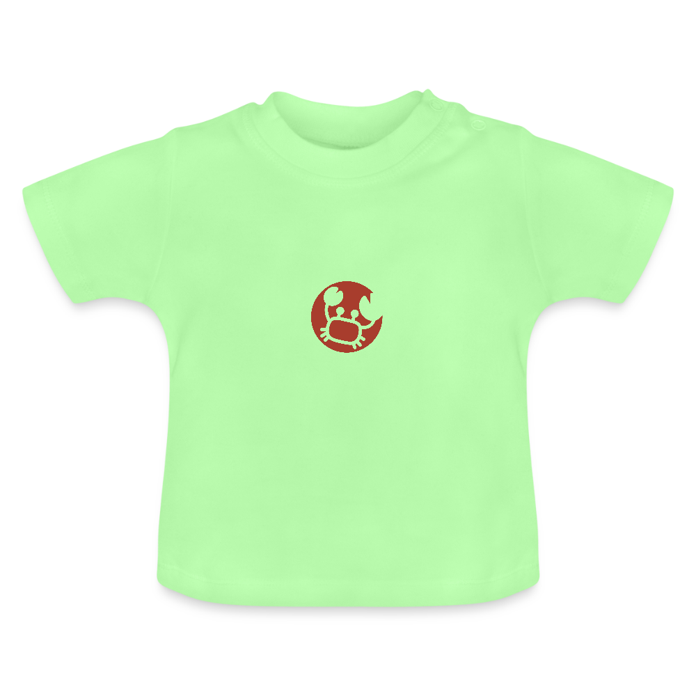 Baby T-Shirt Sternzeichen Krebs-Mintgrün