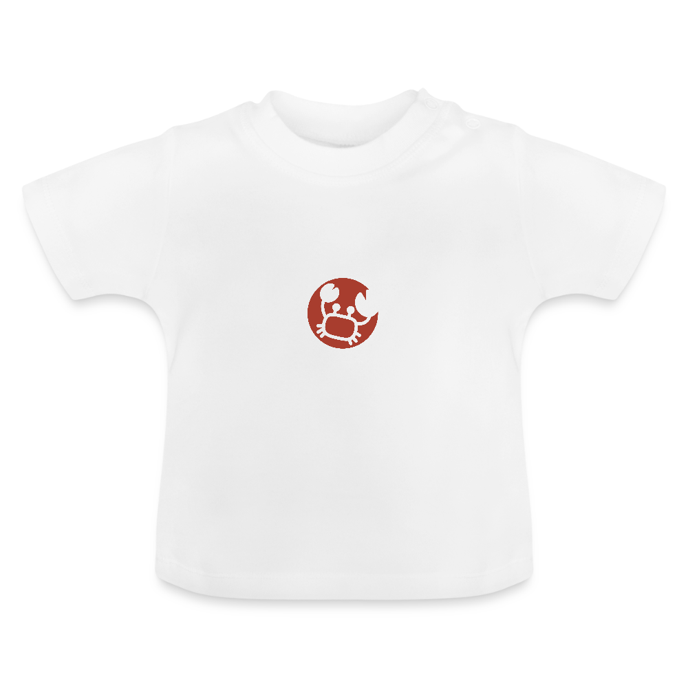 Baby T-Shirt Sternzeichen Krebs-Weiß