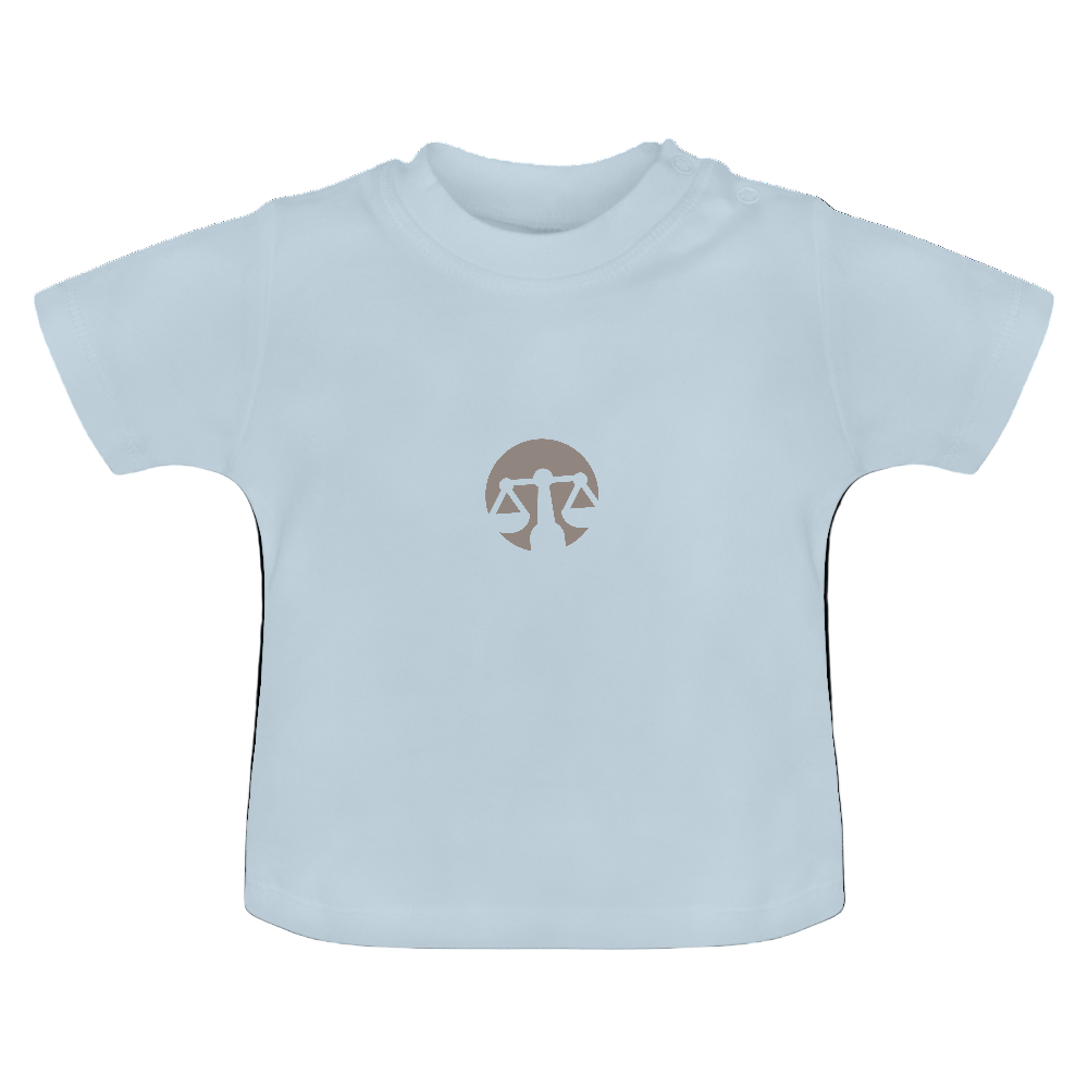 Baby T-Shirt Sternzeichen Waage - Hellblau