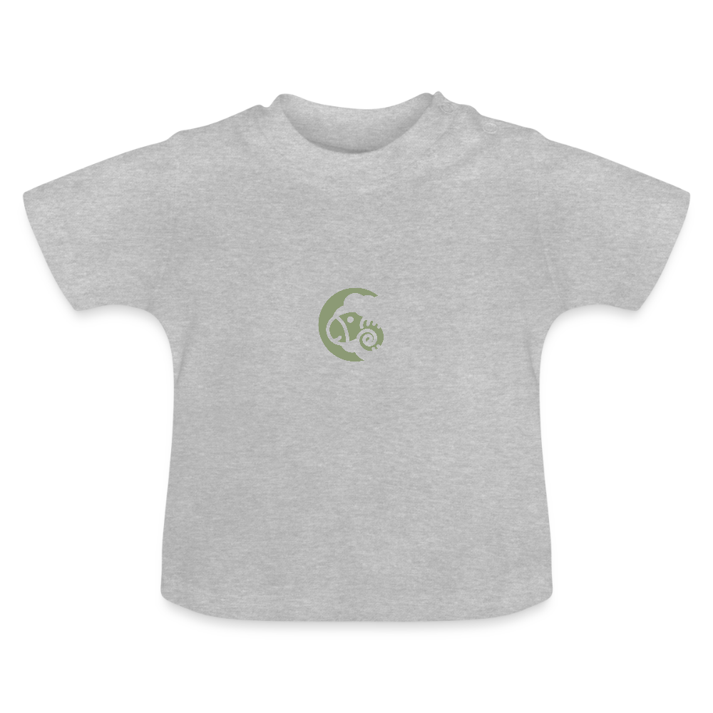 Baby T-Shirt Sternzeichen Widder - Grau meliert