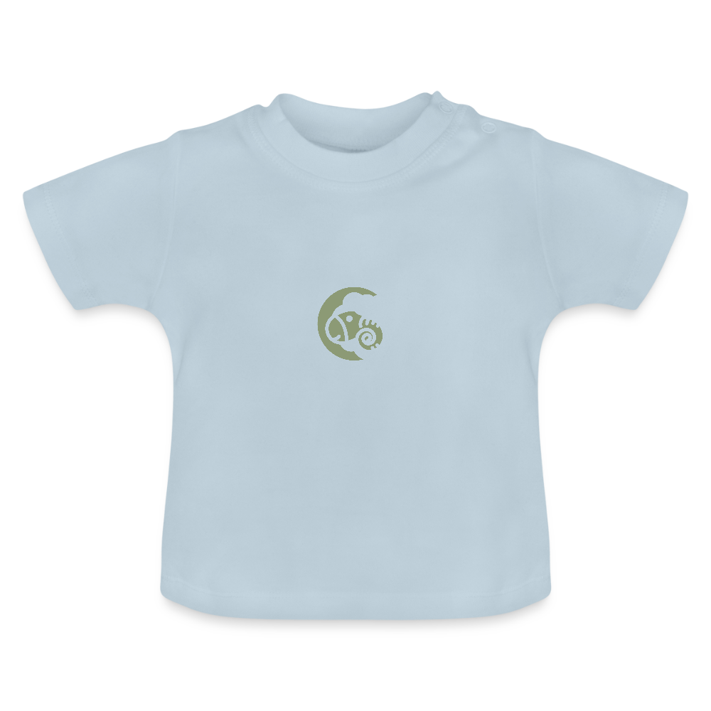 Baby T-Shirt Sternzeichen Widder- Hellblau