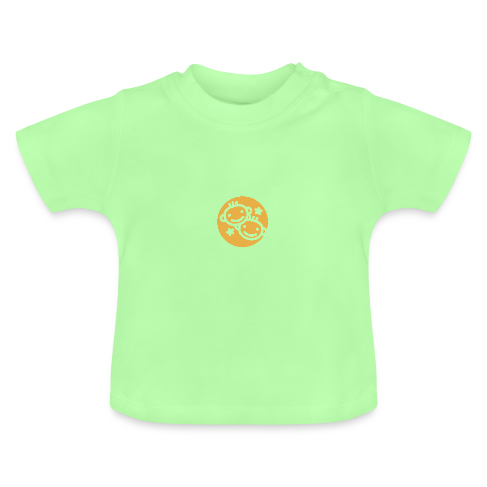 Baby T-Shirt Sternzeichen Zwilling - Mintgrün